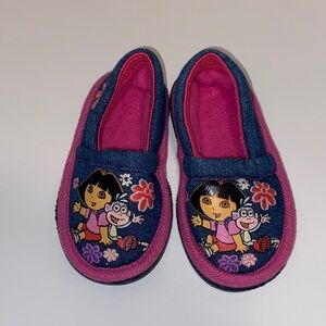 Kids Cartoon Character Slippers - Pink and Blue